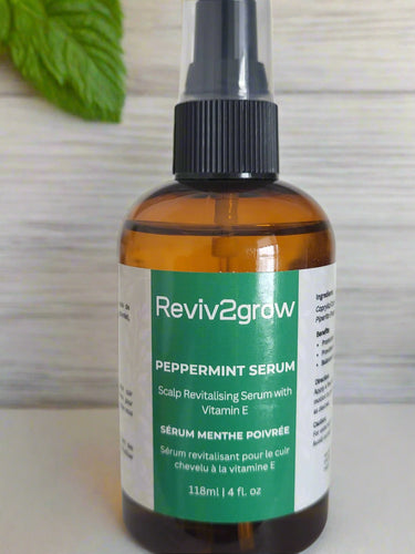 Reviv2Grow Natural Hair Oils for All Hair Textures, Peppermint serum , natural hair care products.